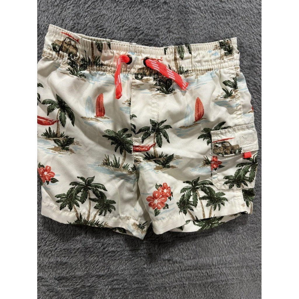 Baby Boy Aloha Tees & Swim Trunks Lot 4 Pcs 18M, photo 8 of 9