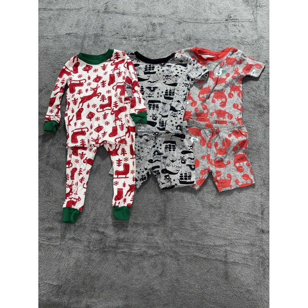 Carter's Baby Boy 3 Pajama Sets Lot 6 Pcs 18M