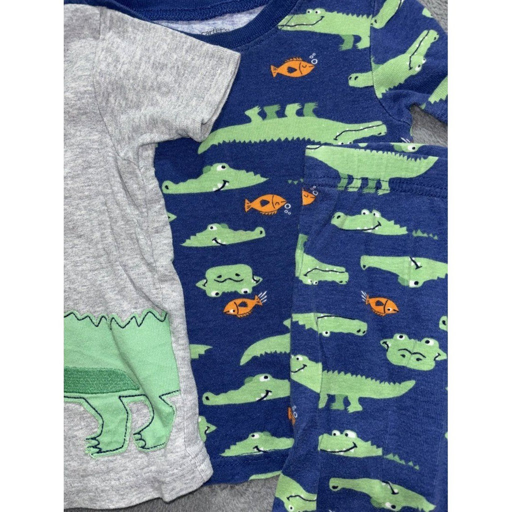 Carter's Toddler Boy Shark & Gator PJs Lot 6 Pcs 2T, photo 9 of 13