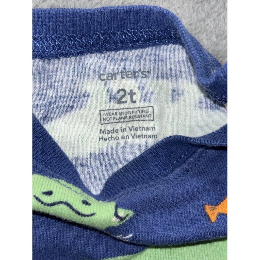 Carter's Toddler Boy Shark & Gator PJs Lot 6 Pcs 2T, photo 10 of 13