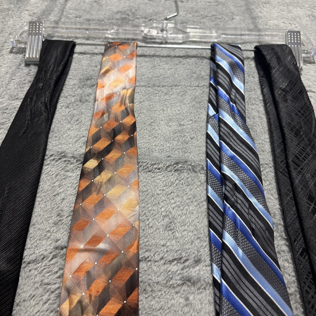 Nautica Van Heusen Mens OS Multicolor Silk Necktie Lot 4 Vintage Preppy Ties