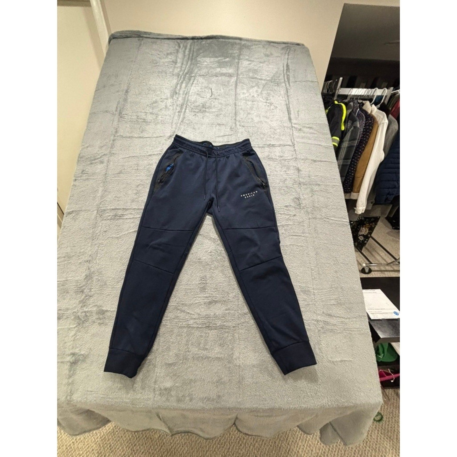 American Eagle M Navy Blue Jogger Sweatpants Athleisure Casual Mens
