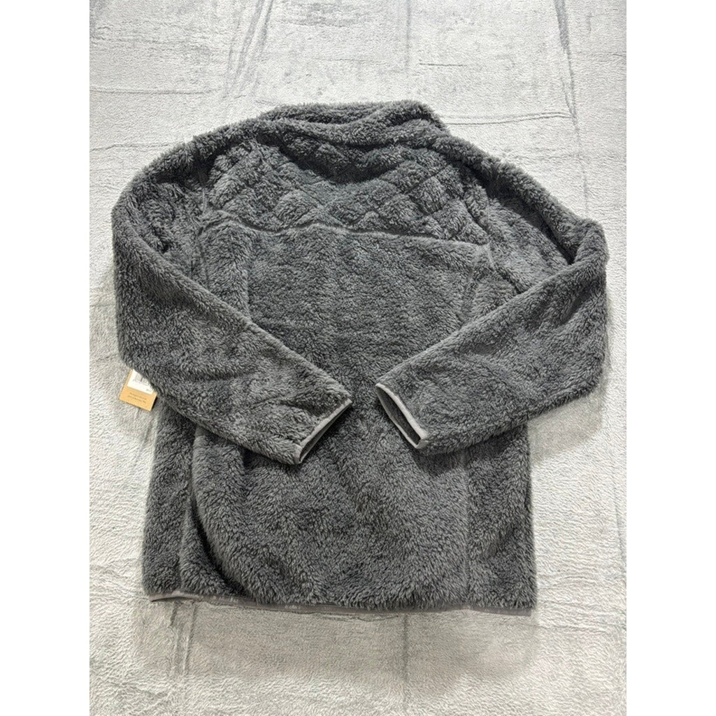 Stillwater Supply Co Sherpa Jacket Womens XXL Gray Fleece Full Zip Cozy Soft