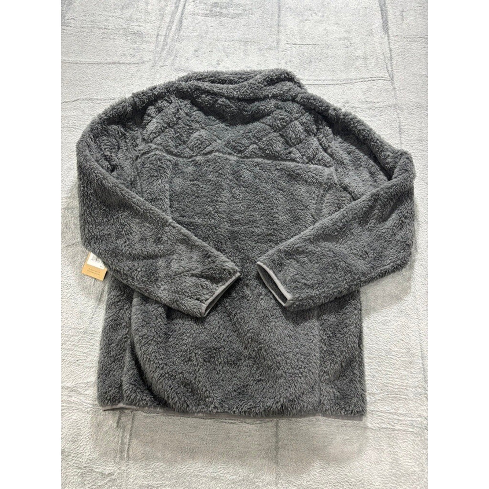 Stillwater Supply Co Sherpa Jacket Womens XXL Gray Fleece Full Zip Cozy Soft