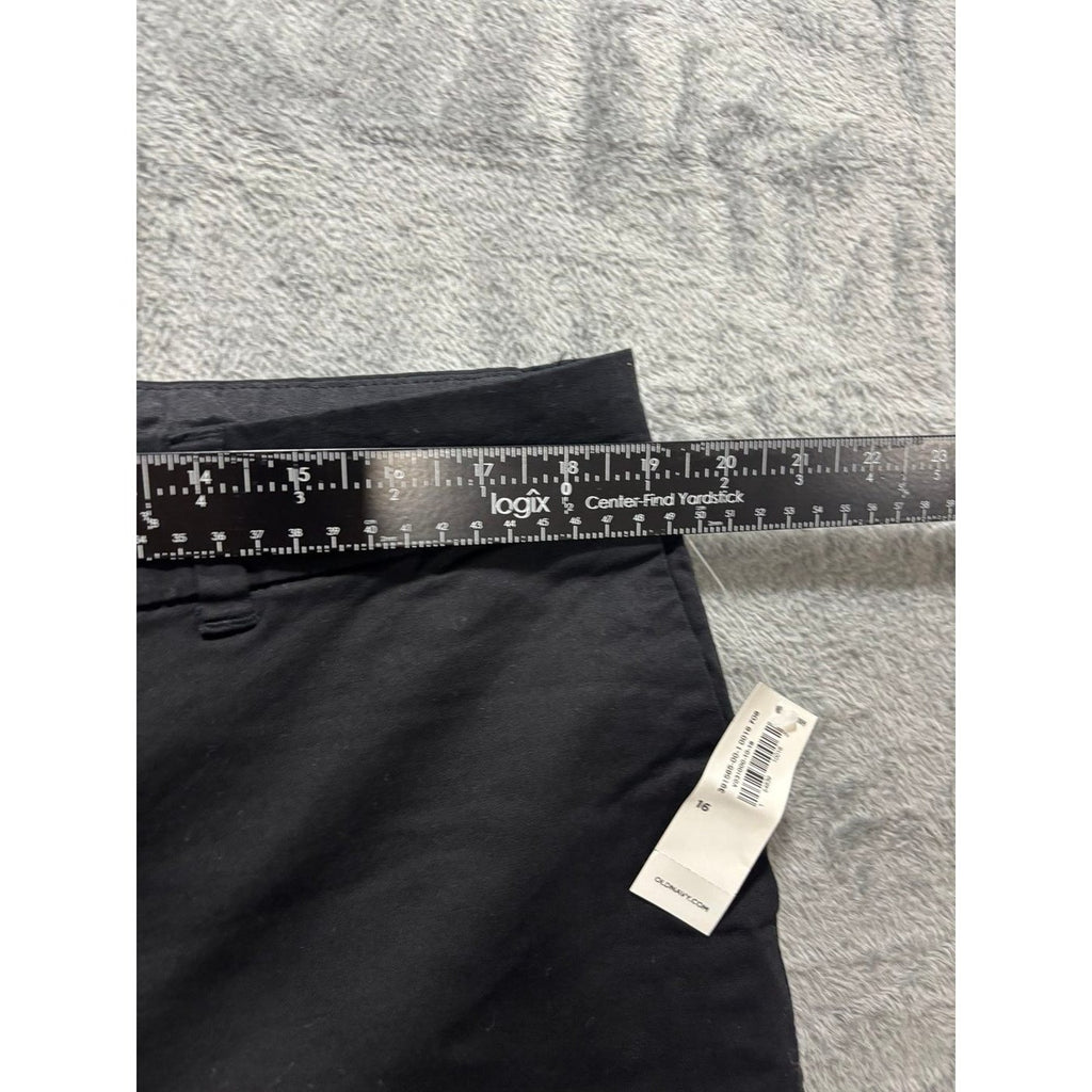 Old Navy 16 Black Womens Chino Shorts Casual Classic Summer