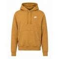 Nike Sportswear Club Fleece Hoodie Mens Small Mustard Yellow Streetwear Casual