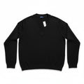 GAP Womens L Black V-Neck Sweater NWT Cotton Blend Classic Preppy Office Layer