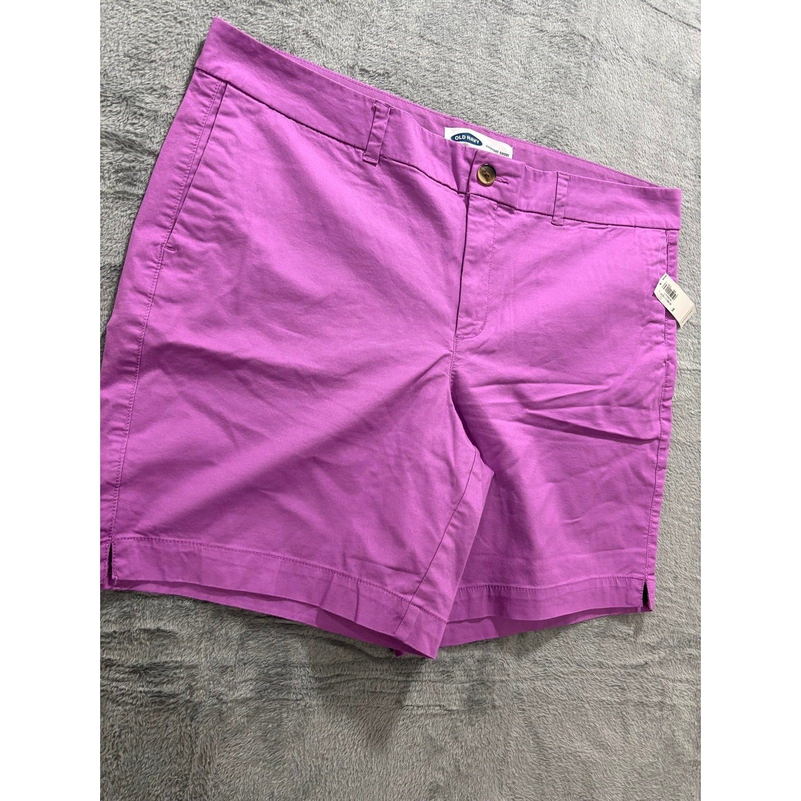 Old Navy Womens 16 Purple Everyday Short Casual Preppy Summer Chino New