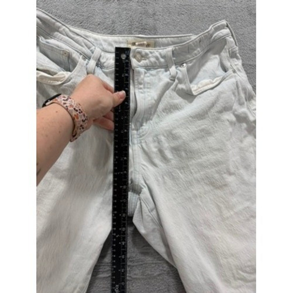 Madewell The Curvy Perfect Vintage Jean Light Wash High Rise Denim 32P Mom Retro