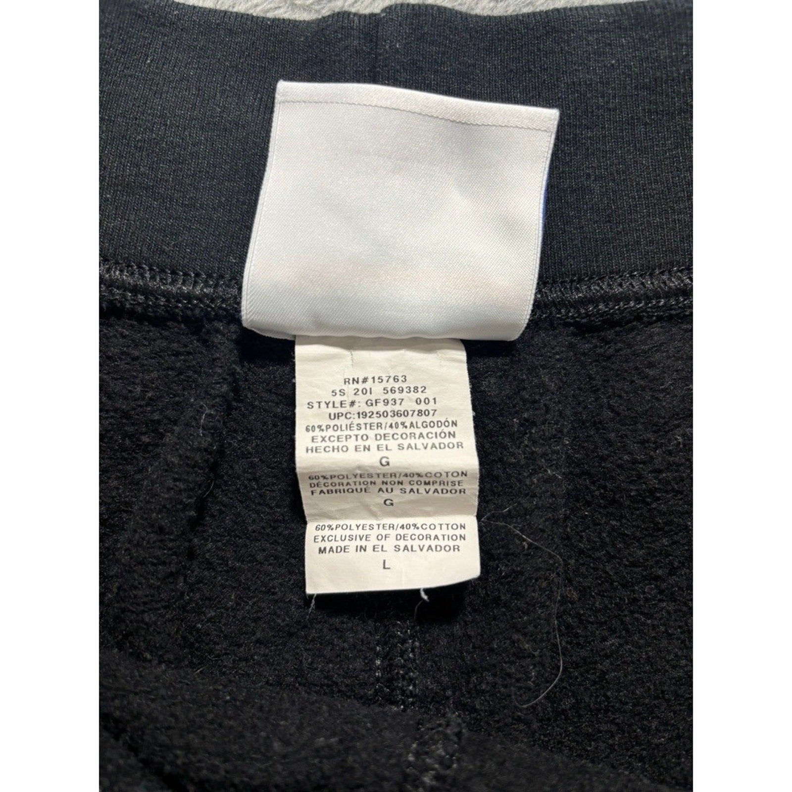 Champion Womens L Black Joggers Sweatpants Athleisure Casual Fleece Cozy Sporty