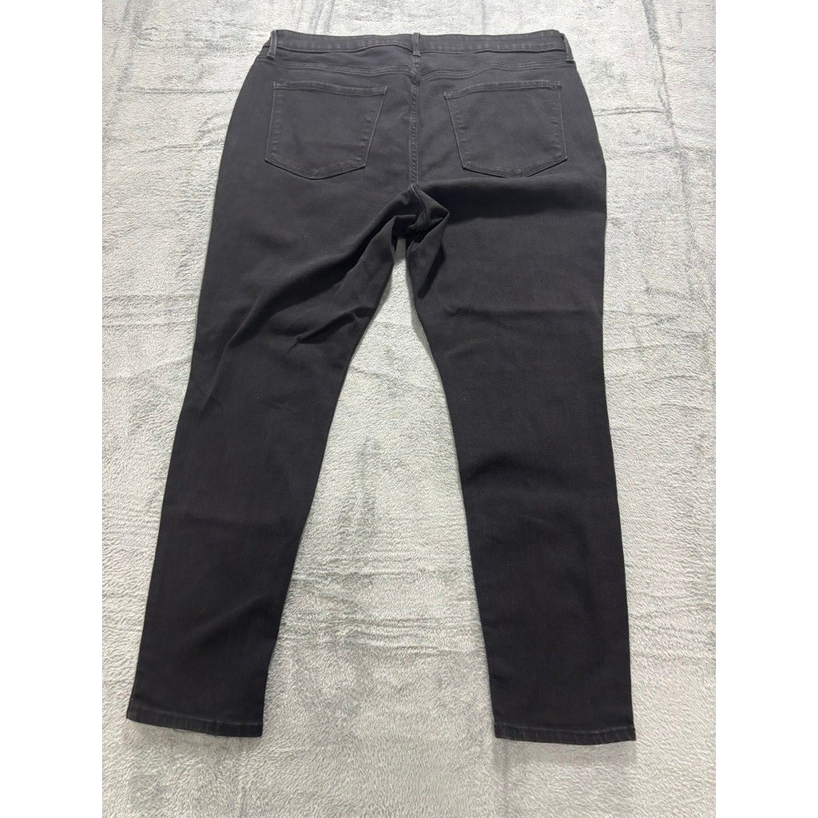 Old Navy Womens Black High Rise Super Skinny Jeans 18 Plus Stretch Denim