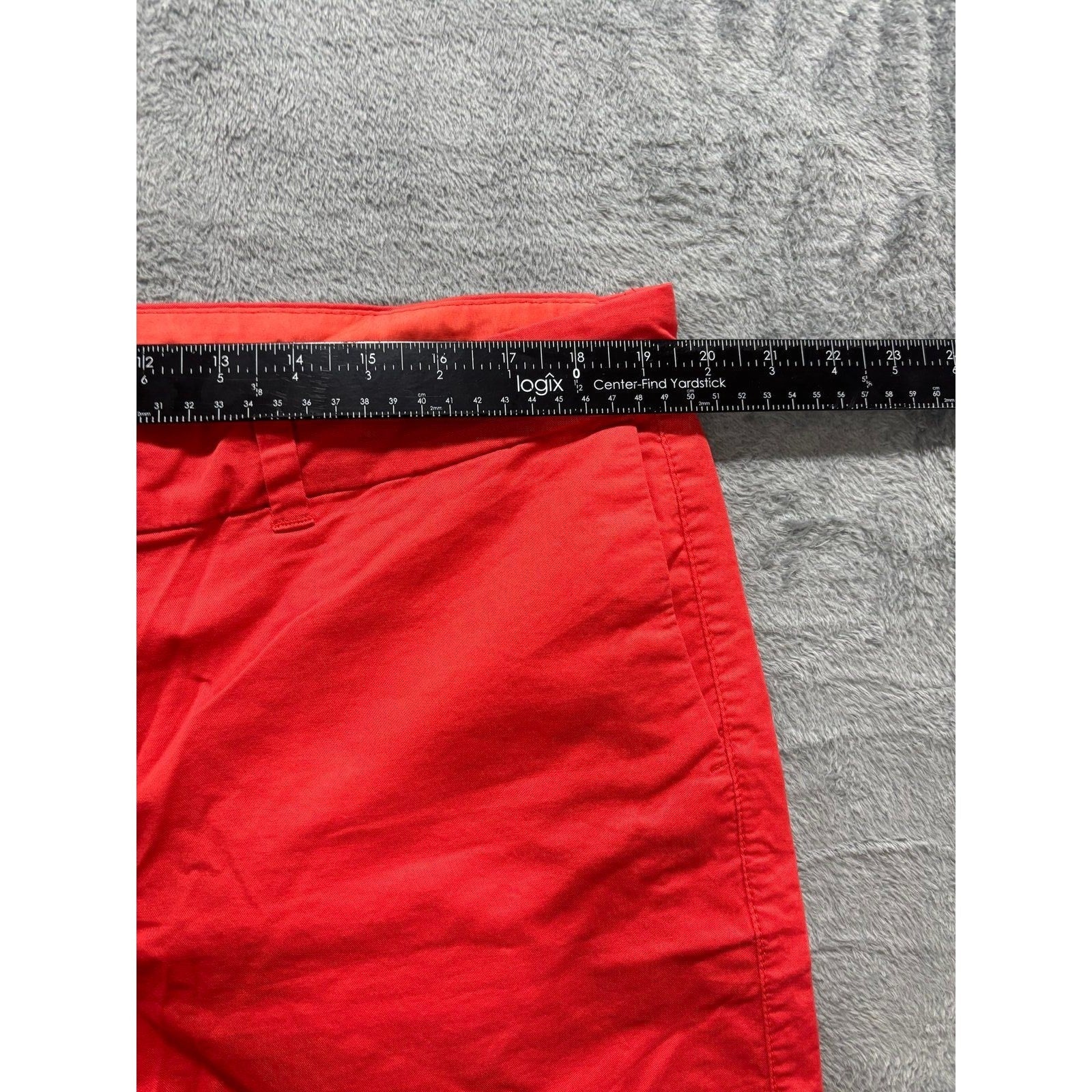 Old Navy 16 Red Everyday Short Womens Preppy Casual Mid Rise Chino Shorts