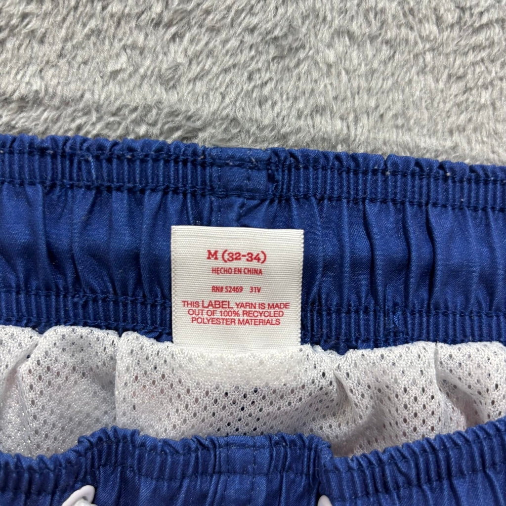 Way to Celebrate! M Red White Blue Stars Stripes Swim Trunks Patriotic Casual