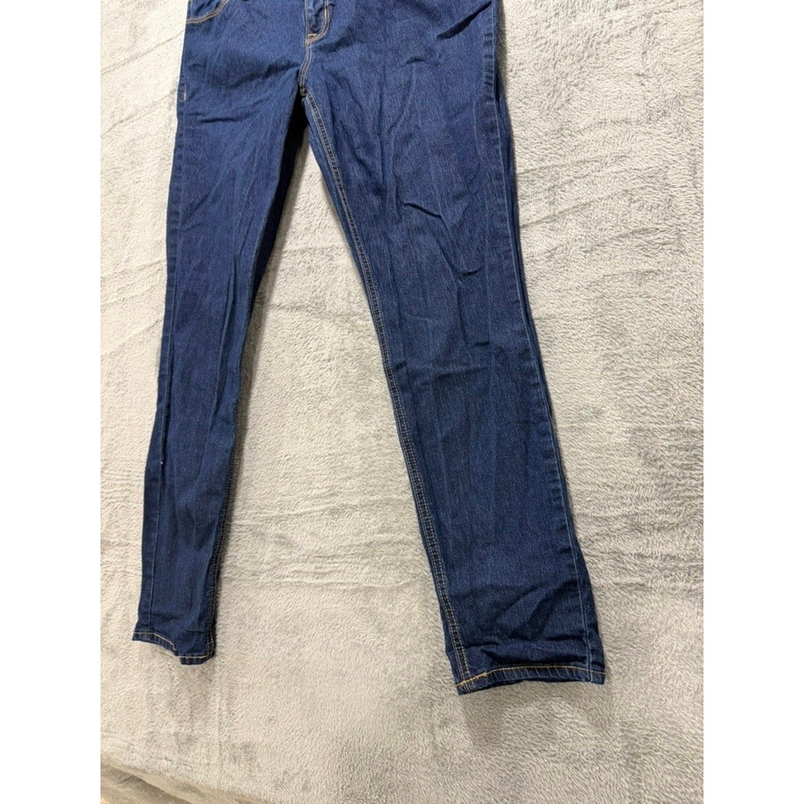 Old Navy Super Skinny Dark Wash Mid Rise Denim Jeans Womens Size 14 Indigo