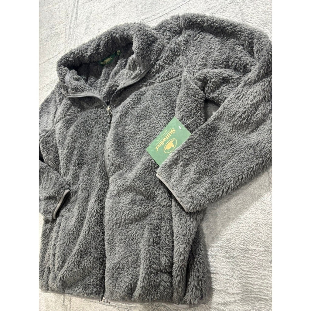 Stillwater Supply Co Sherpa Jacket Womens XXL Gray Fleece Full Zip Cozy Soft