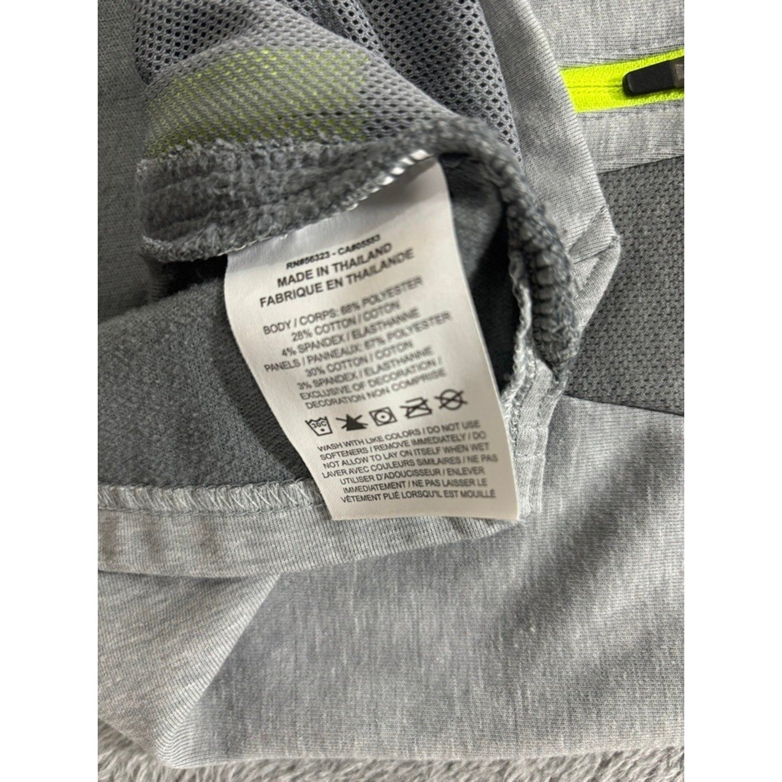 Nike M Gray Therma-FIT Pullover Hoodie Womens Crewneck Swoosh Logo Athleisure
