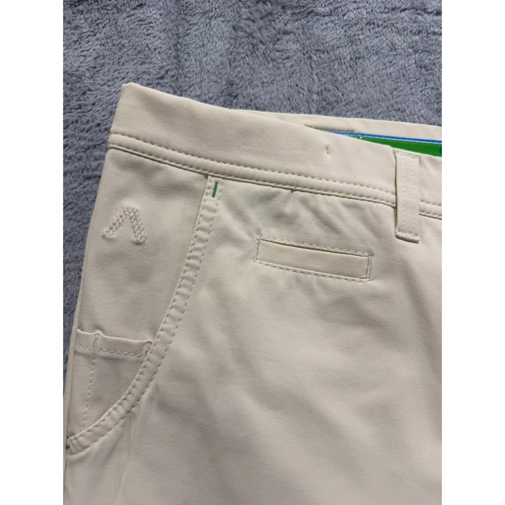 Alberto Golf Shorts Mens EU 58 US 42 Beige Performance Stretch Cooler Modern Fit