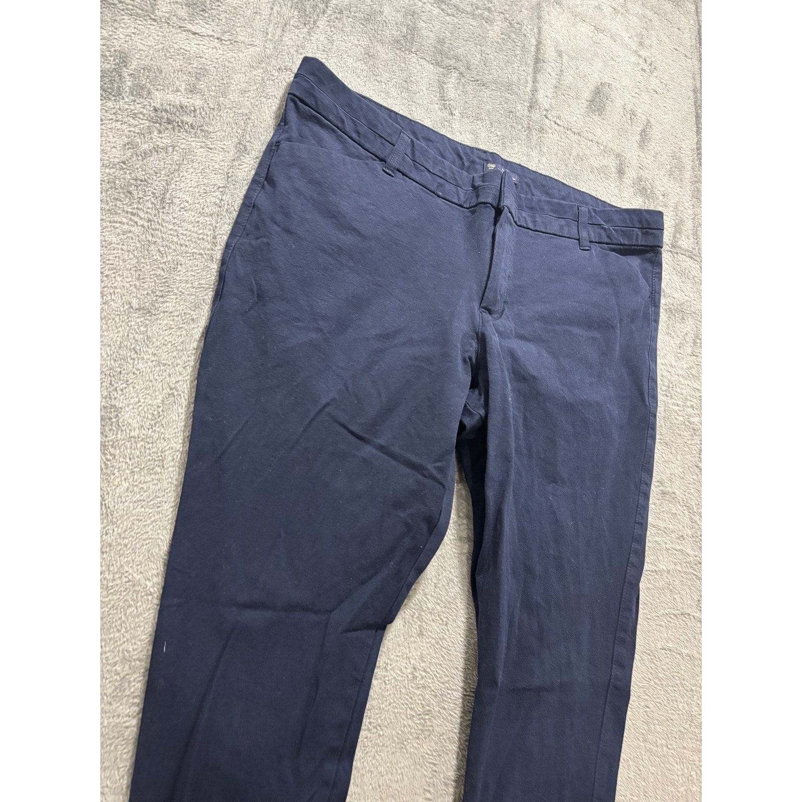 Gap 18R Navy Blue Womens Slim City Crop Pants Casual Preppy