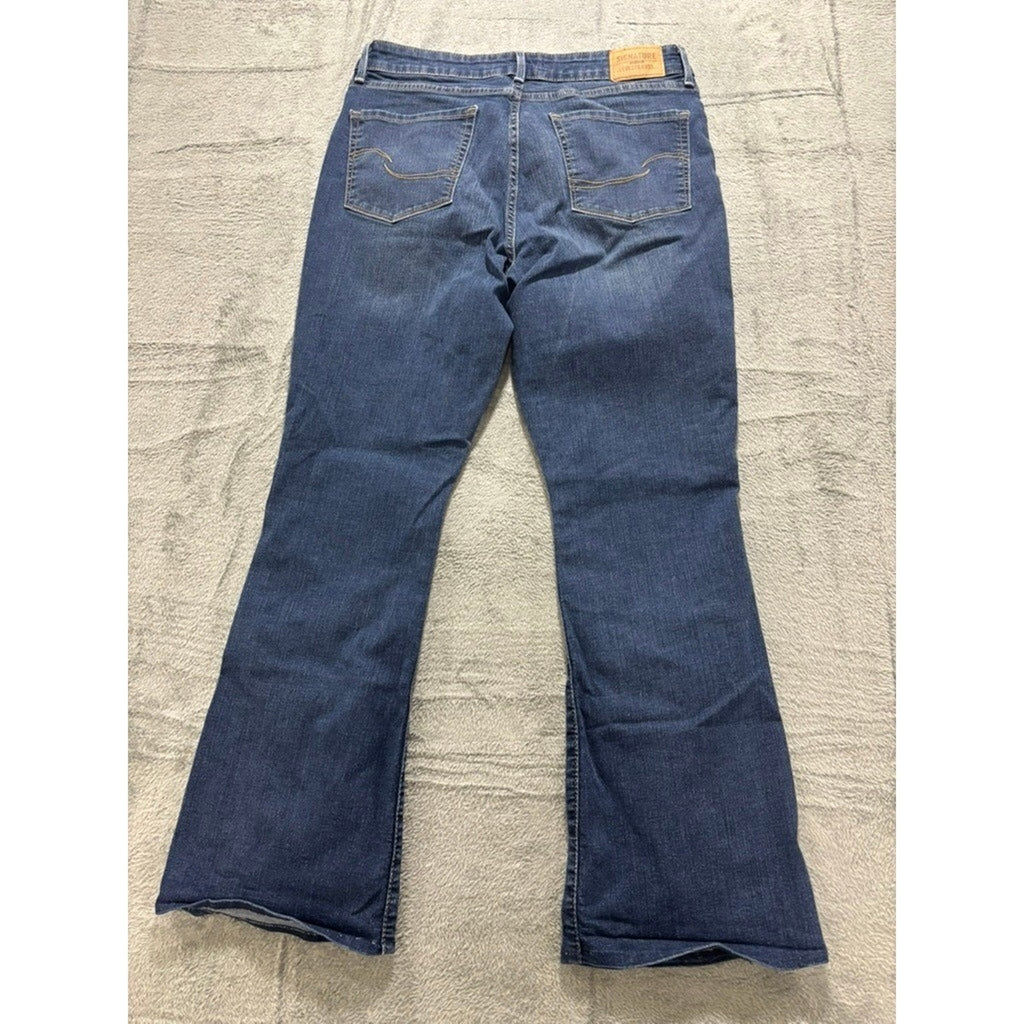 Levi Strauss Signature Jeans Womens 12S Bootcut Medium Wash Stretch Denim