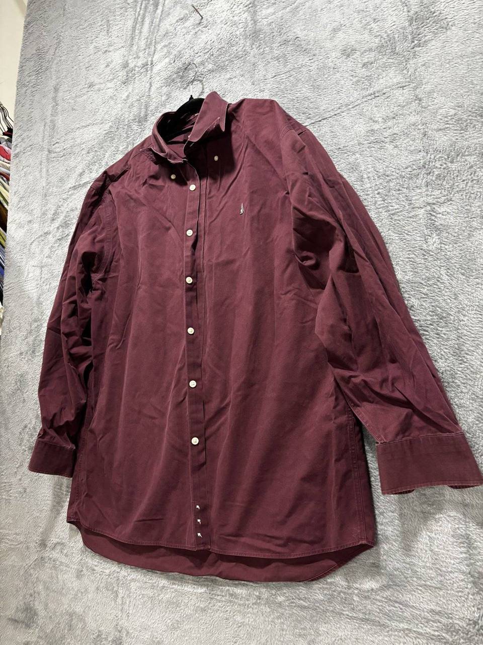 Nordstrom Men's Burgundy Dress Shirt Size L, photo 2 of 8