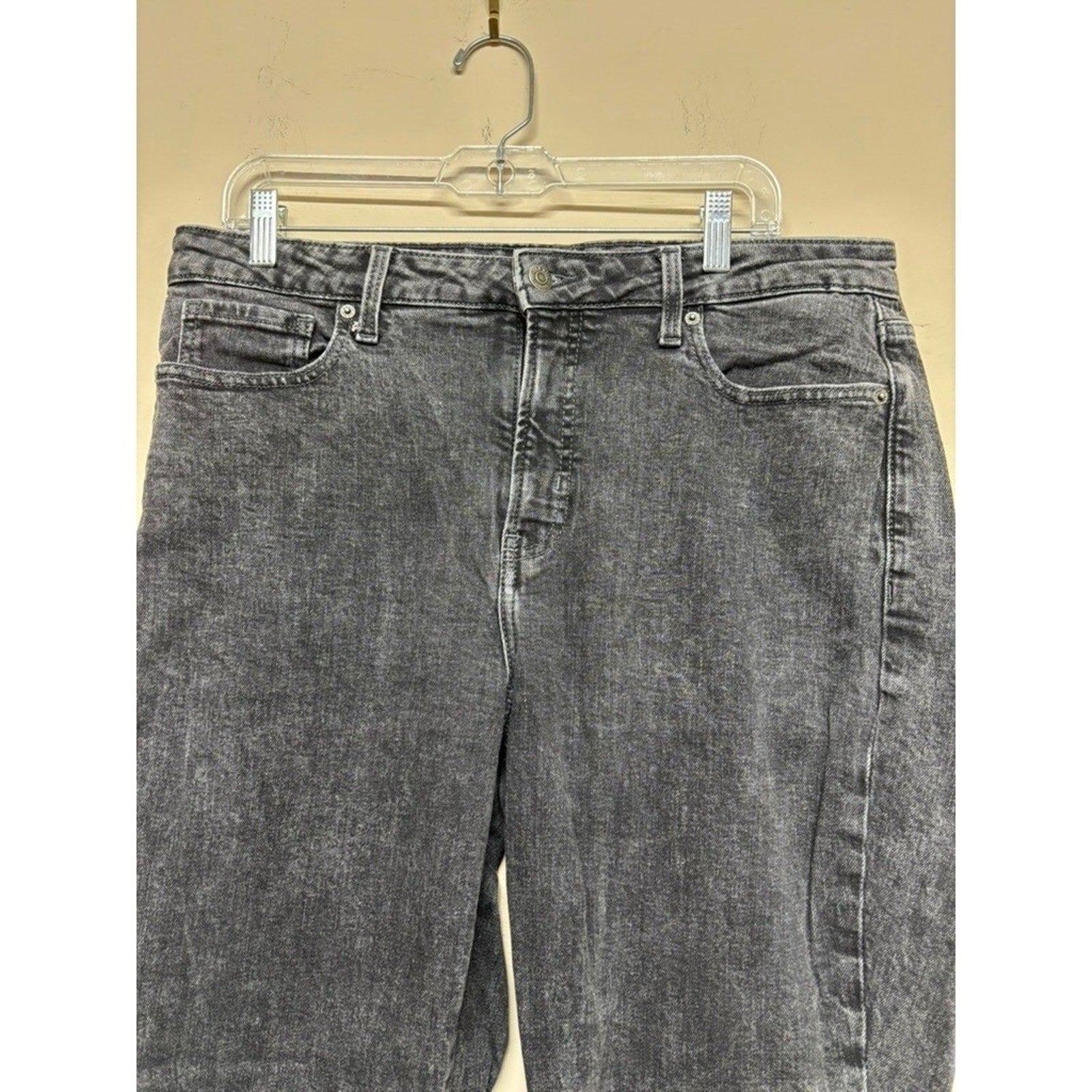 Old Navy High Rise OG Straight Jeans Women's Size 14 Dark Wash Denim Mom Jean