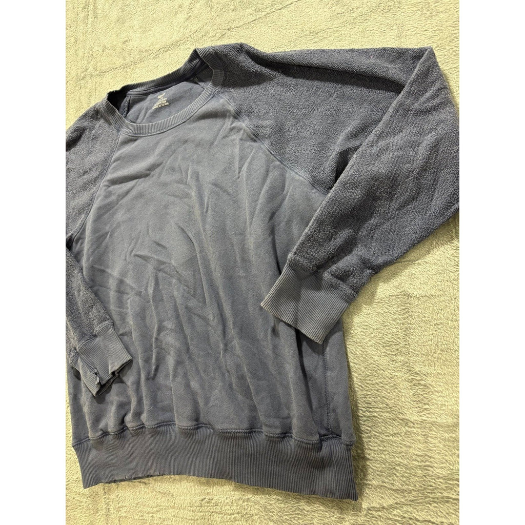 Aerie Womens M Blue Raglan Sweatshirt Casual Cozy Athleisure Pullover