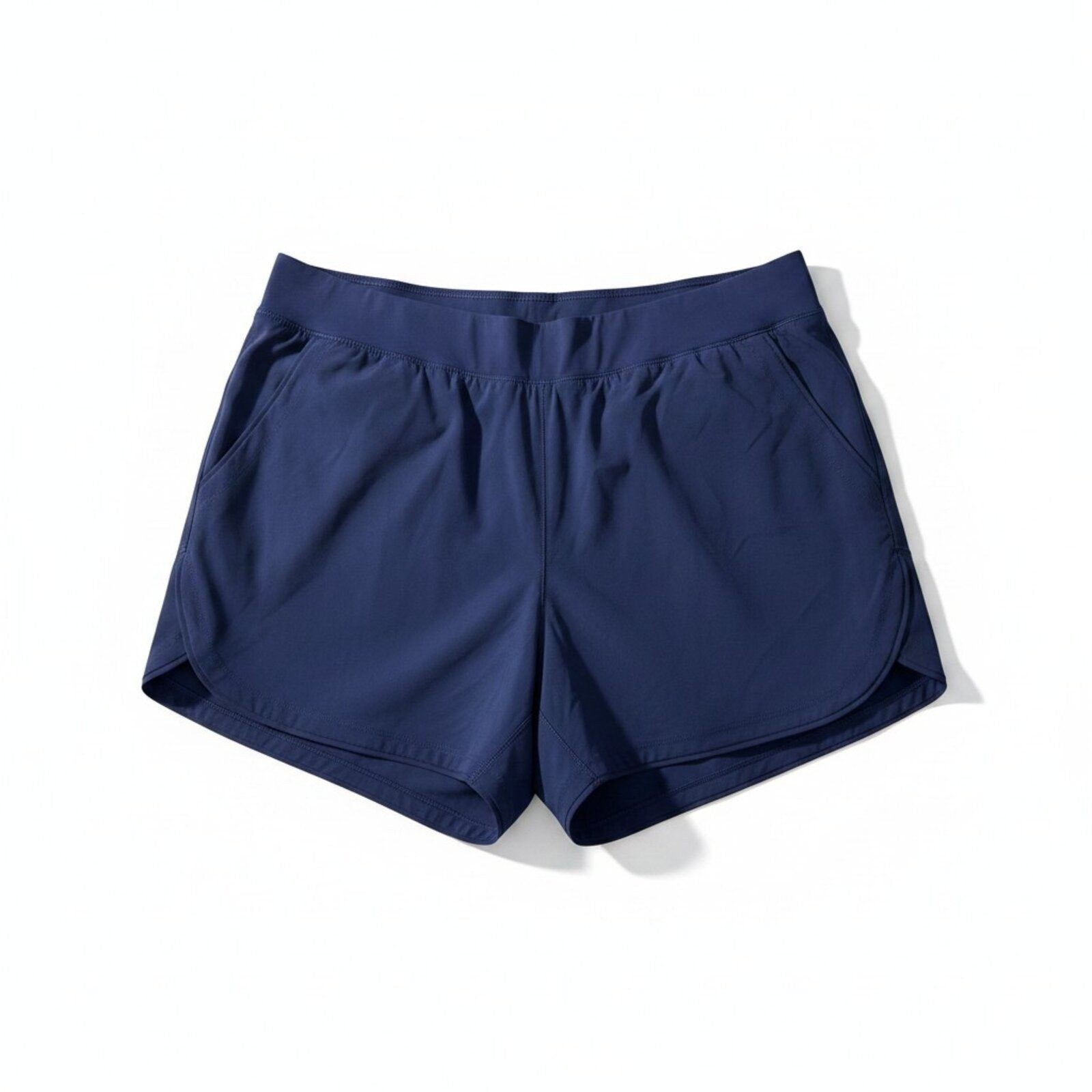 Lands' End Womens XL Navy Blue Athletic Shorts Casual Athleisure Activewear