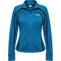 FILA Sport Womens Medium Full Zip Athletic Jacket Blue Black Performance Active