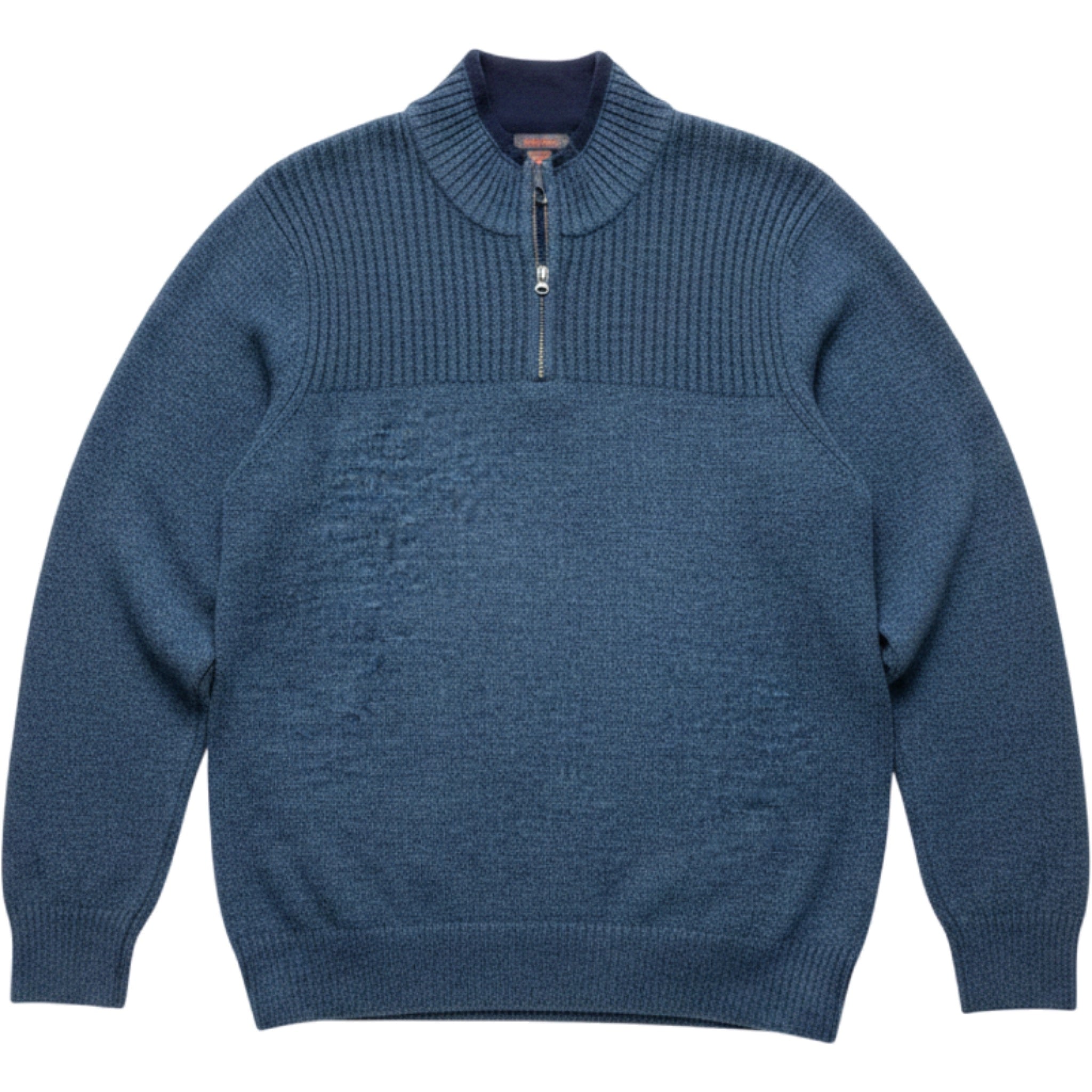 Dockers Mens XXL Blue Quarter Zip Knit Sweater Pullover Casual Cotton