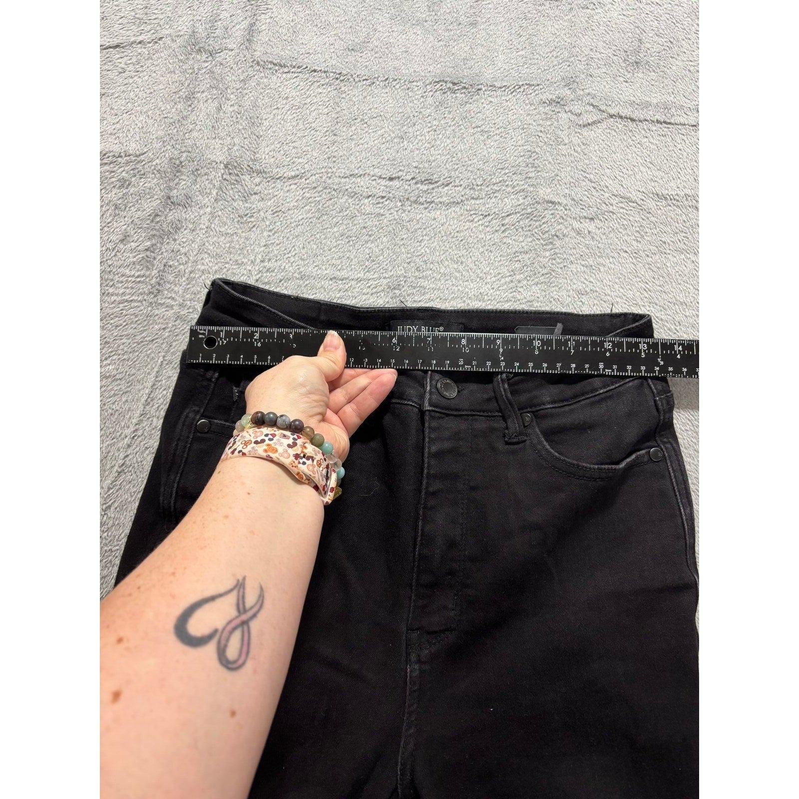 Judy Blue 9/29 Black Skinny Jeans Womens Casual Minimalist Skinny Fit Denim