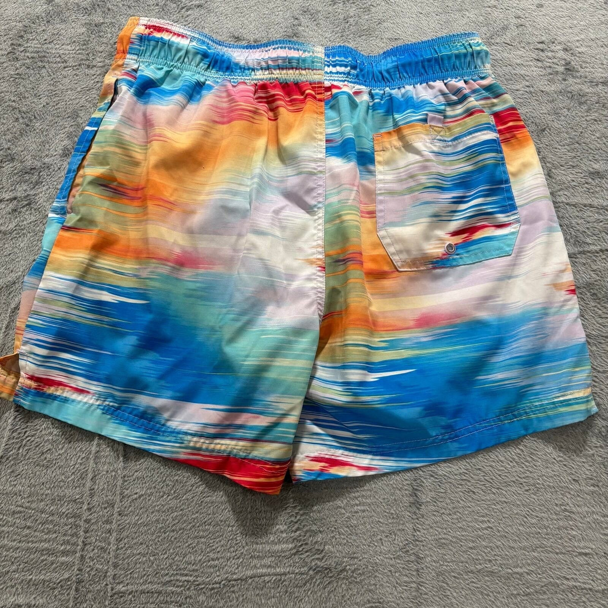 George M Multicolor Swim Trunks Mens Festival Casual Beach Shorts
