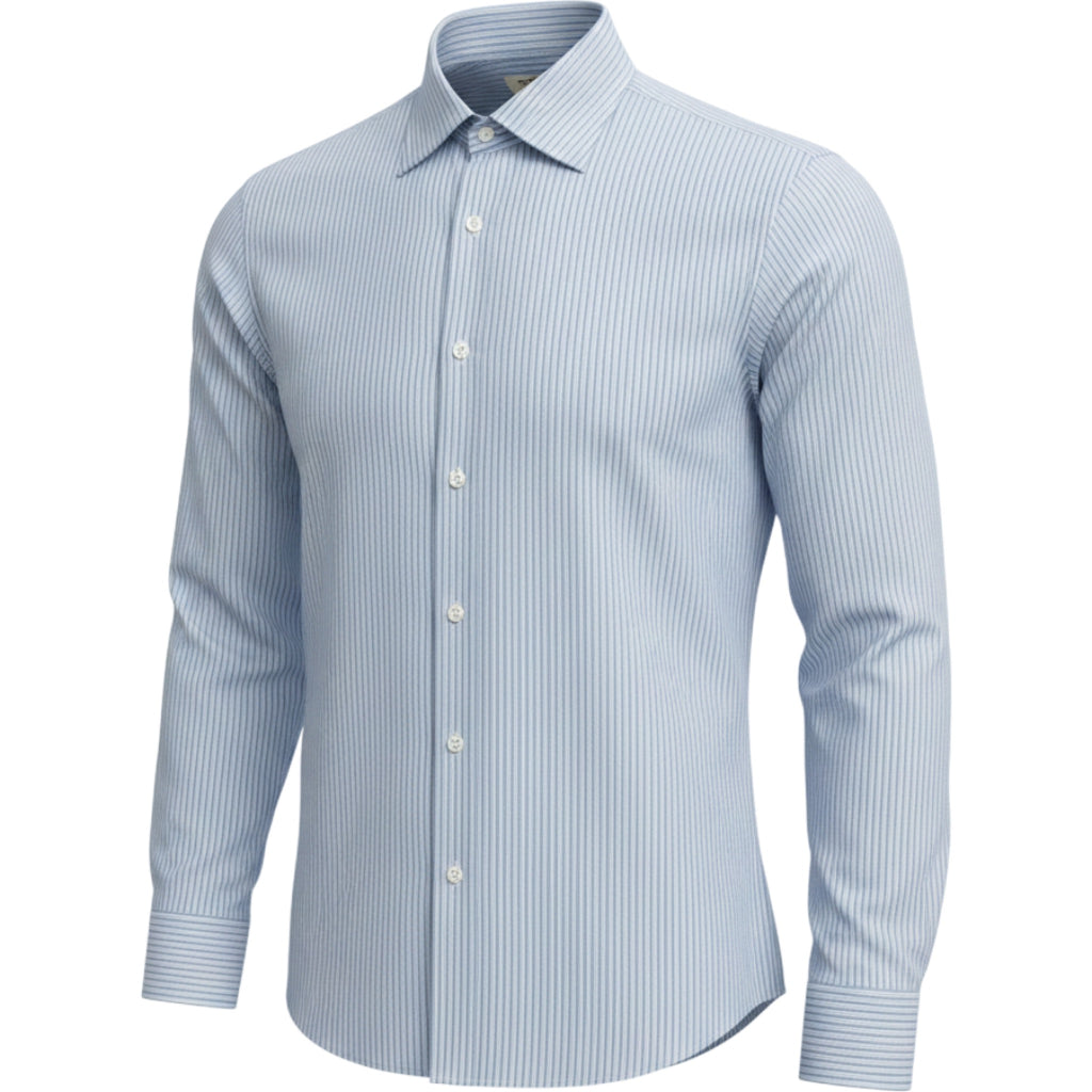Banana Republic Men's XL Blue Stripe Button Front Dress Shirt Standard Fit