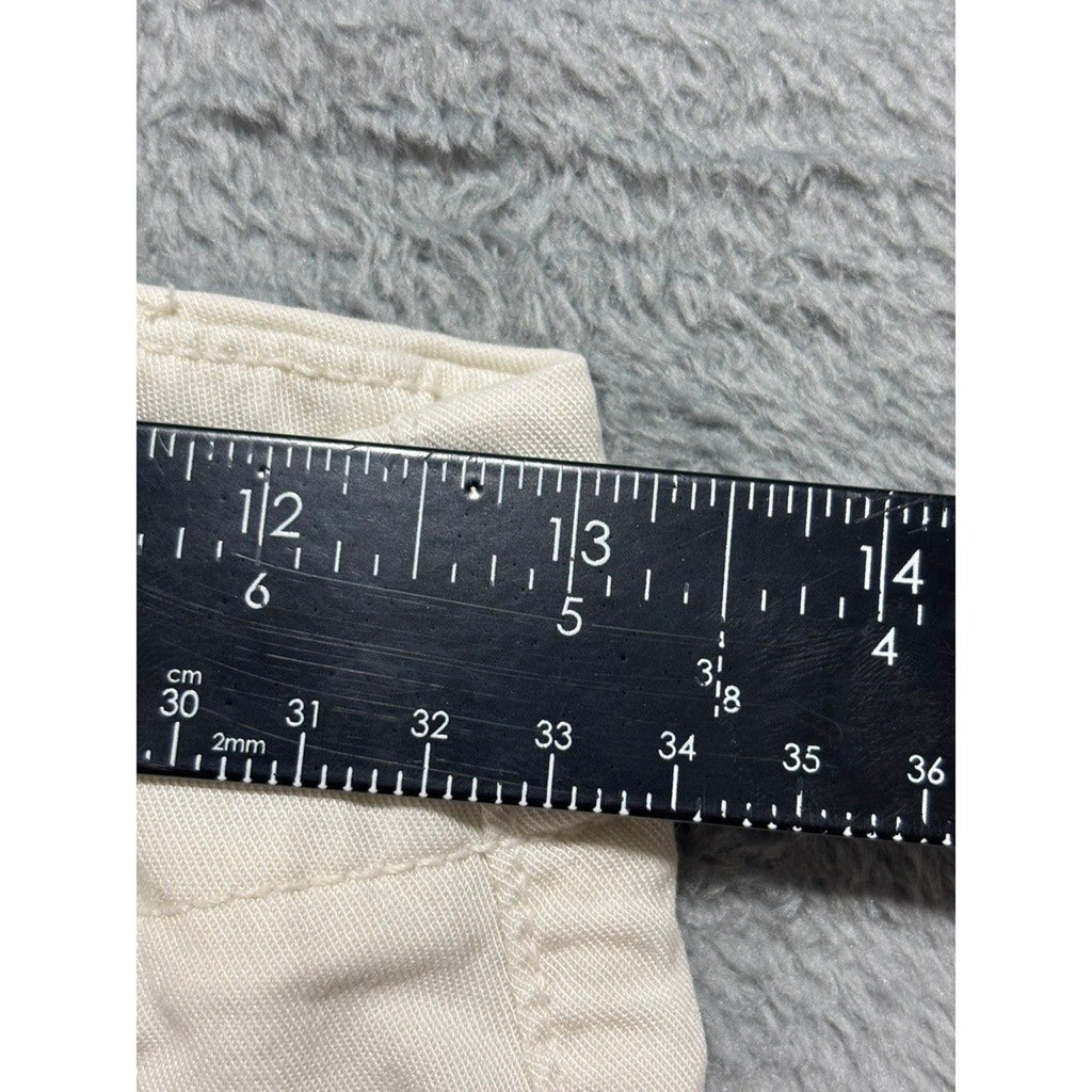 American Eagle 00 Womens Cream Cargo Pants Casual Utility Vintage Stretch Y2K