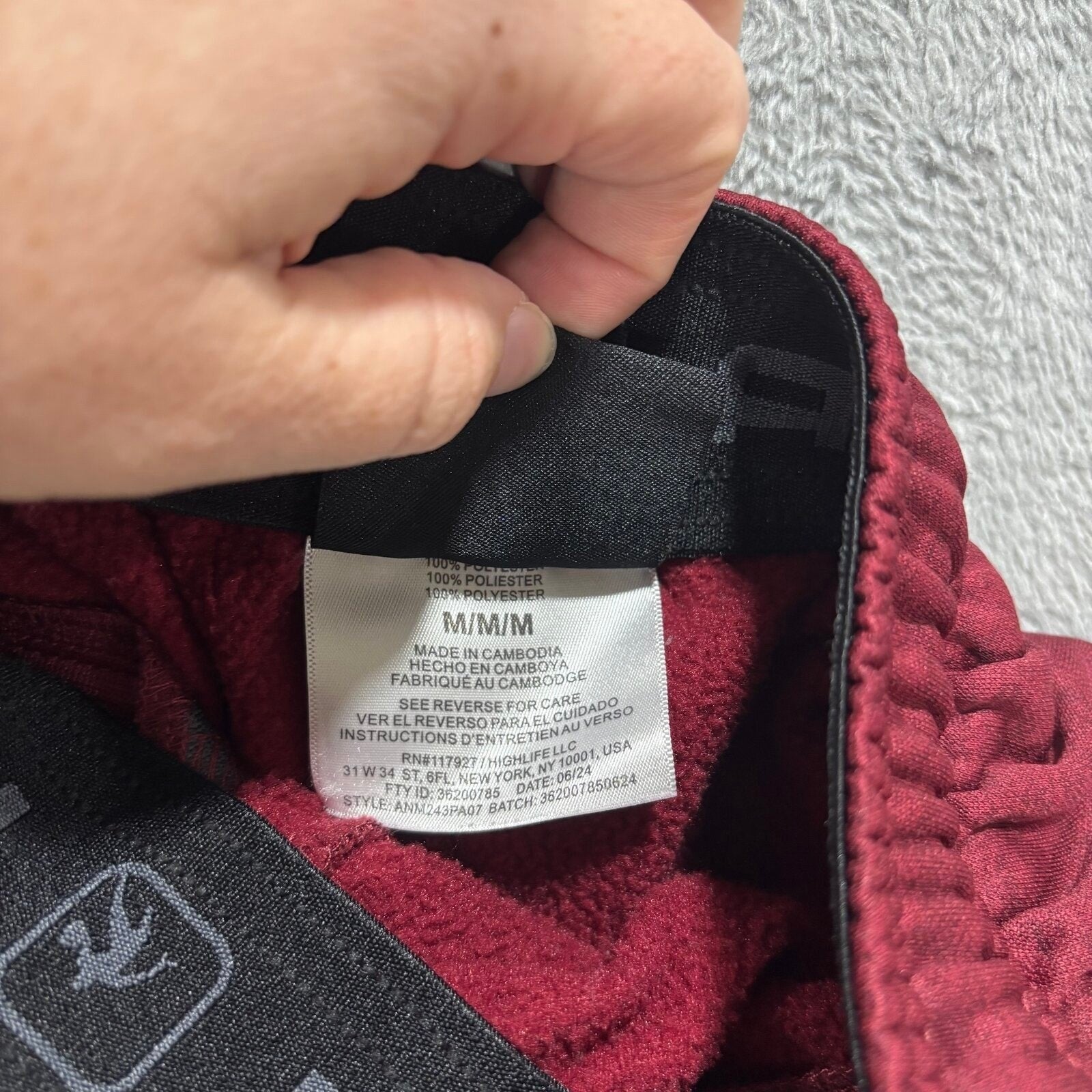 And1 M Burgundy Joggers Mens Athleisure Casual Sweatpants Activewear M/M