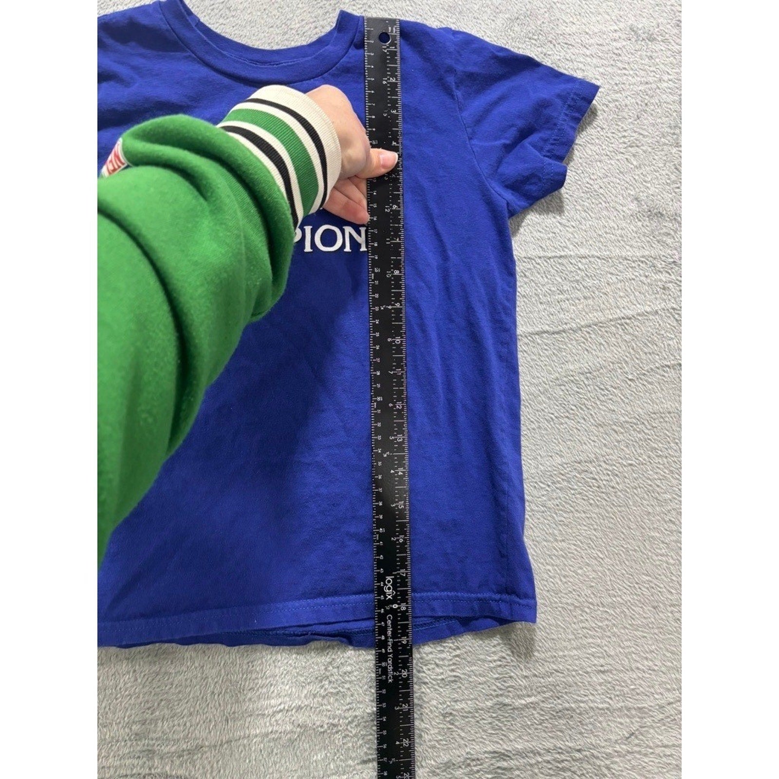 American Apparel Kids Future Jeopardy Champion Graphic T-Shirt Blue Size 10