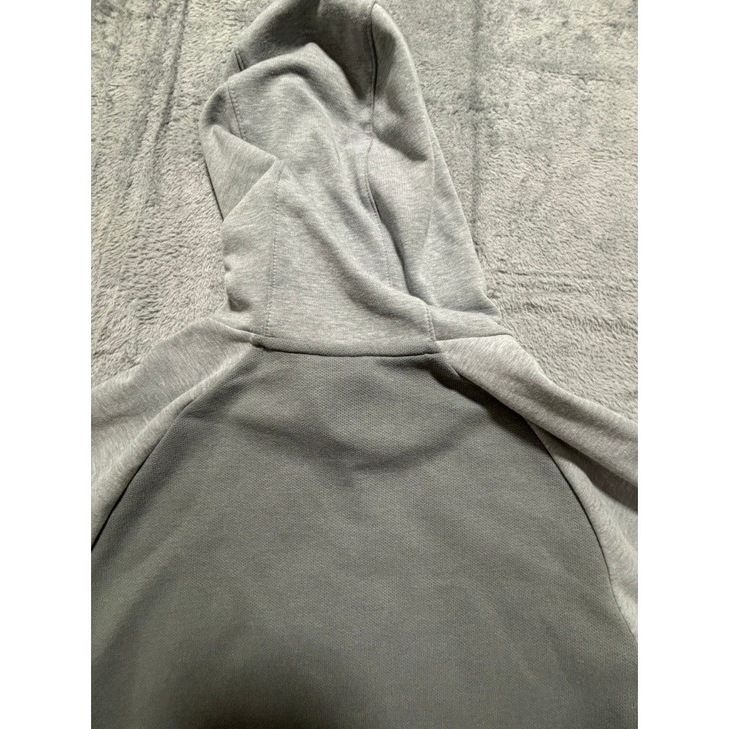 Nike M Gray Therma-FIT Pullover Hoodie Womens Crewneck Swoosh Logo Athleisure