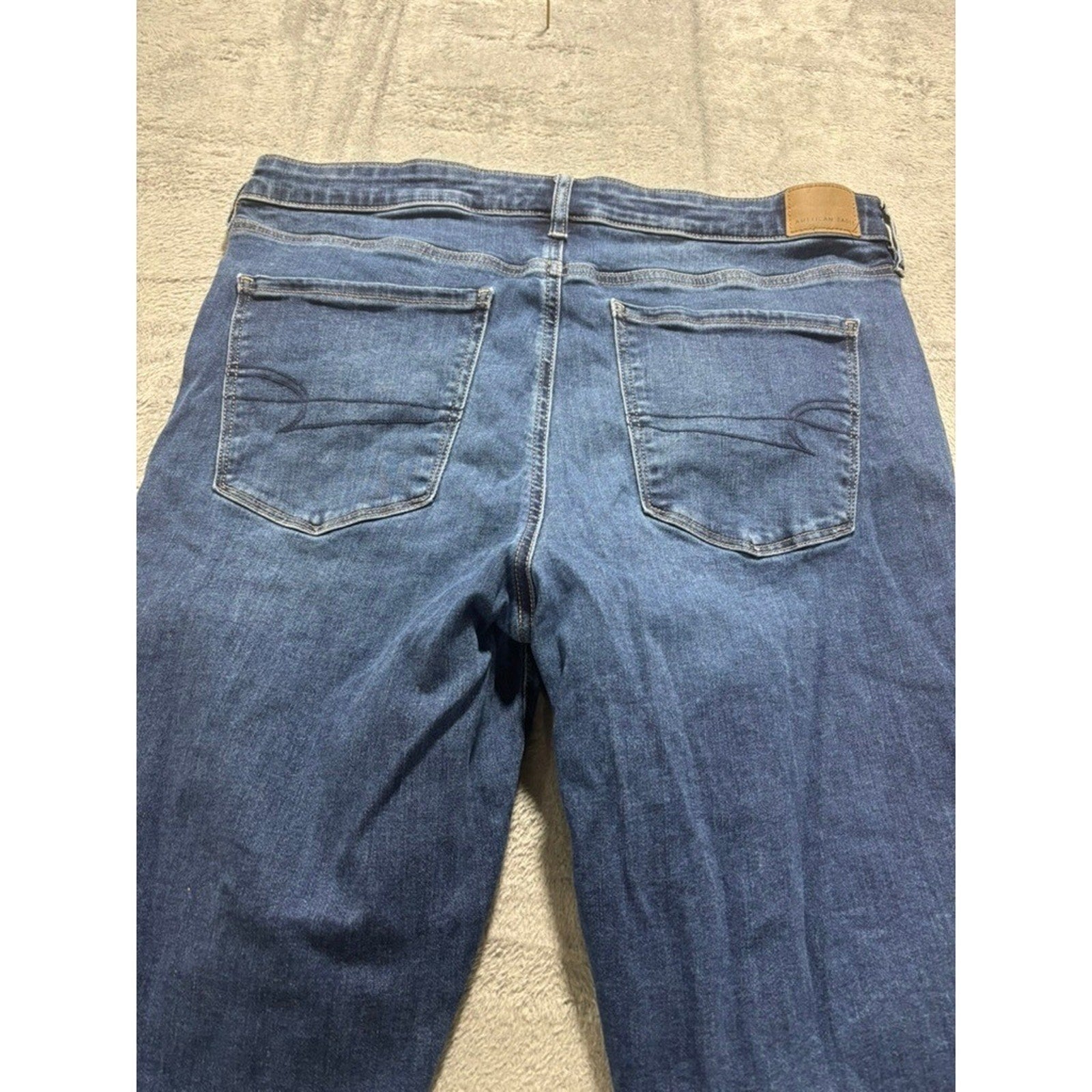 American Eagle Hi Rise Jegging Womens 18 Regular Blue Next Level Stretch Plus