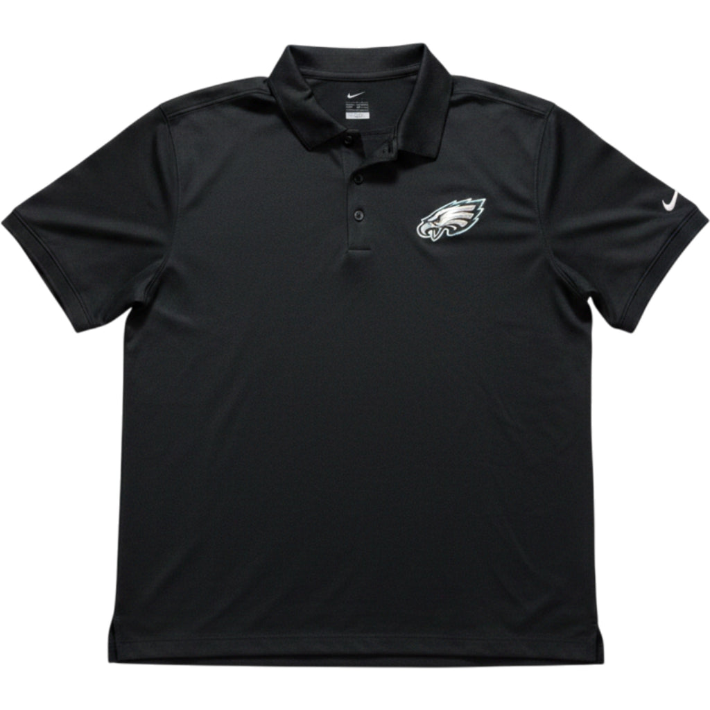 Nike Dri-FIT Polo Shirt Mens XXL Black Philadelphia Eagles NFL Golf