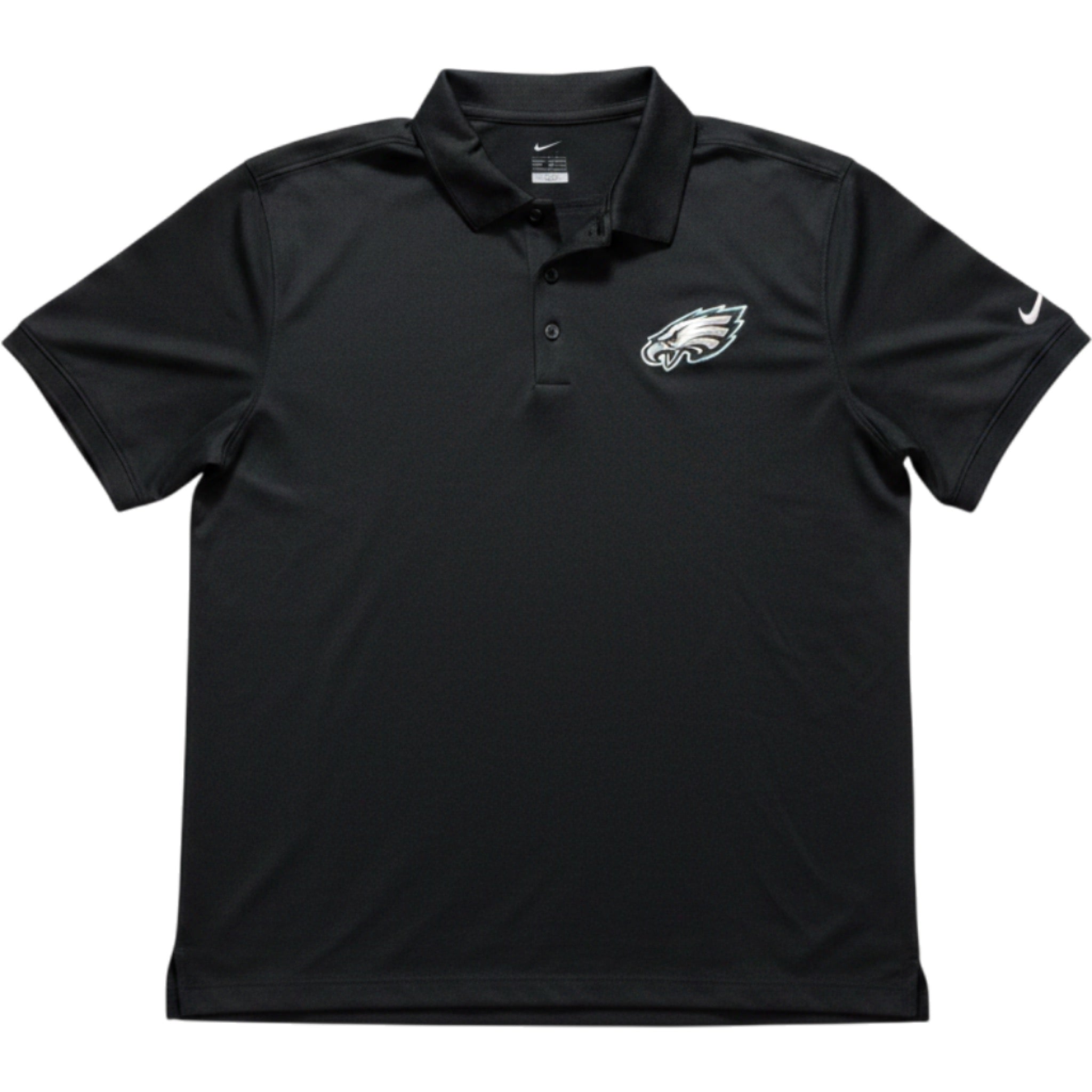 Nike Dri-FIT Polo Shirt Mens XXL Black Philadelphia Eagles NFL Golf