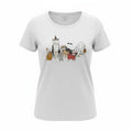 Maurices Womens Halloween Pets Graphic Tee Oatmeal Heather Large Spooky Cats
