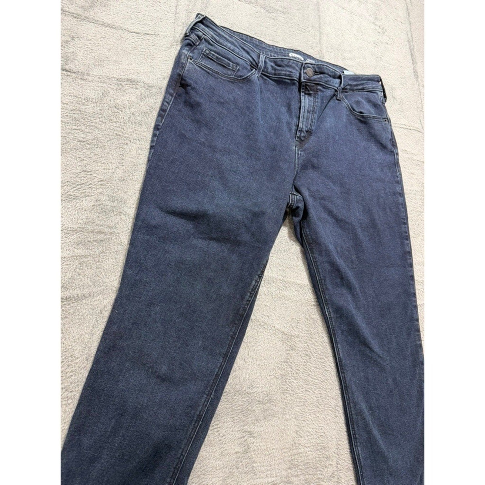Old Navy Rockstar Super Skinny Mid-Rise Dark Wash Denim Jeans Womens 16
