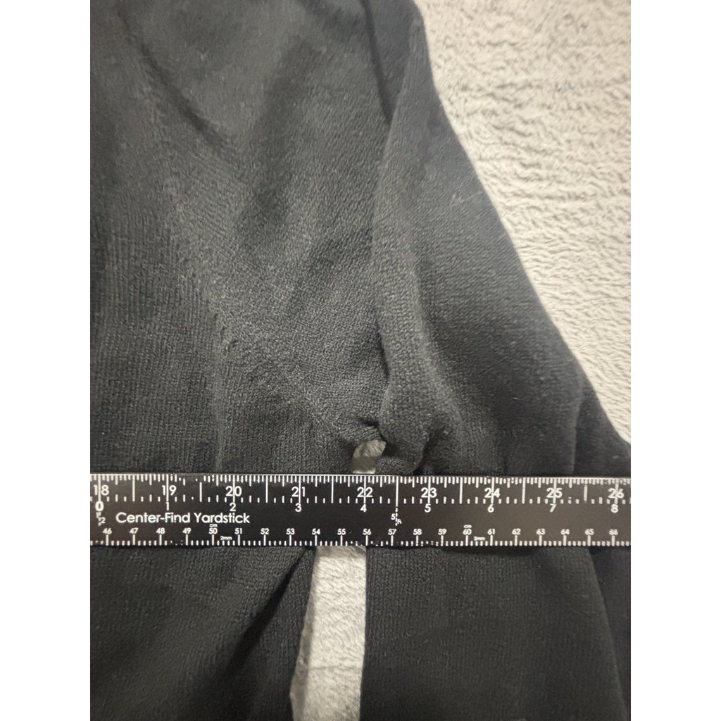 GAP Womens L Black V-Neck Sweater NWT Cotton Blend Classic Preppy Office Layer