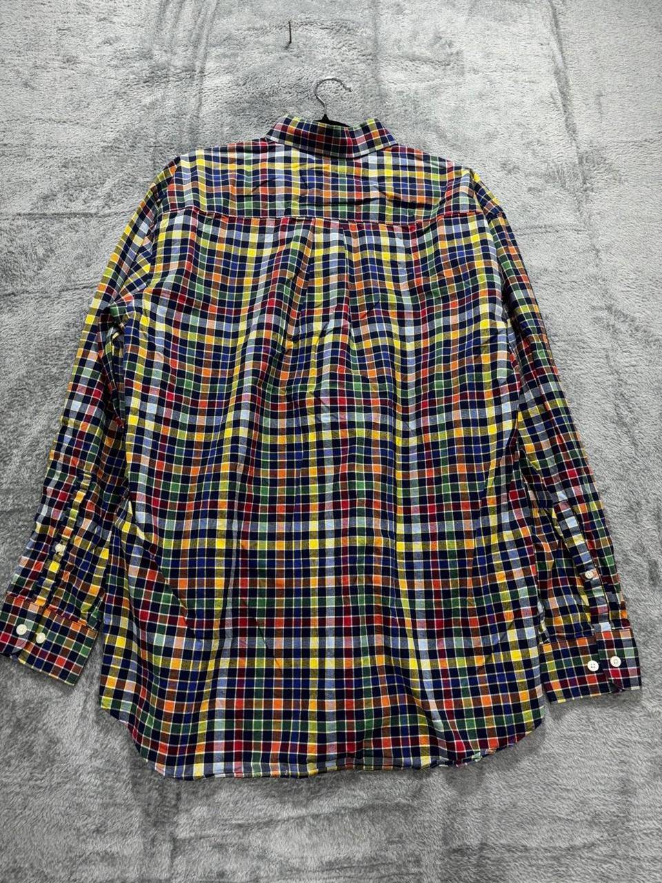 Alan Flusser Men's Multicolor Plaid Shirt Size L, photo 4 of 8