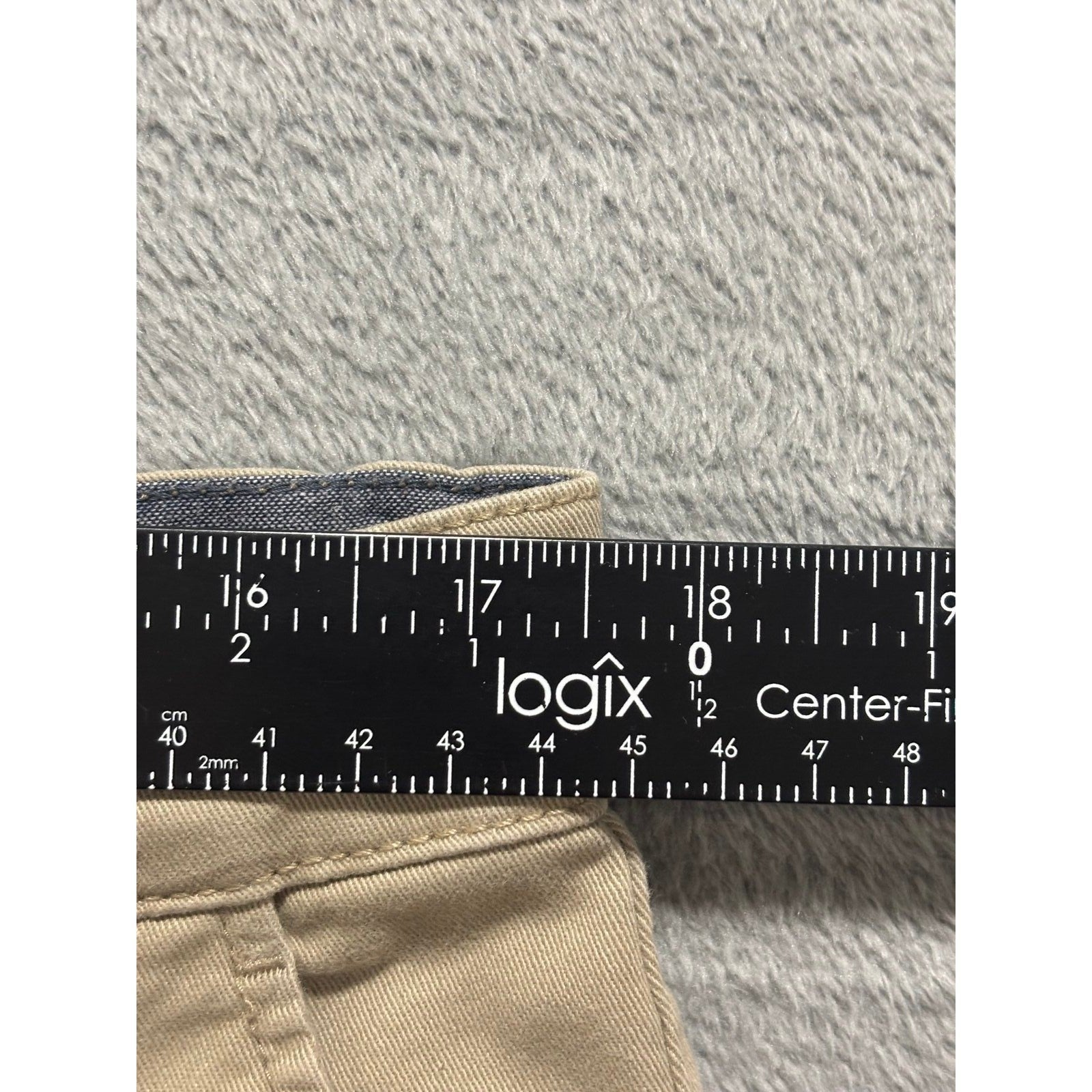 Nautica 34W Tan Chino Shorts Classic Fit Casual Preppy Mens