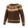 Maurices Womens XXL Plus Pumpkin Fair Isle Knit Sweater Brown Fall Halloween