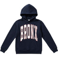 H&M Bronx Hoodie Youth 8-10 Navy Blue Graphic Pullover Streetwear Sweatshirt