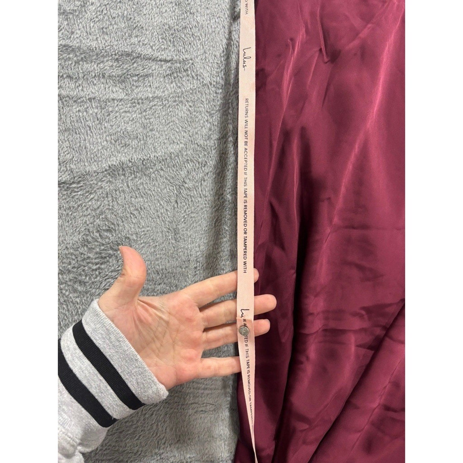 Lulus Burgundy Satin High Neck Draped Maxi Dress Size XL Sleeveless Side Slit
