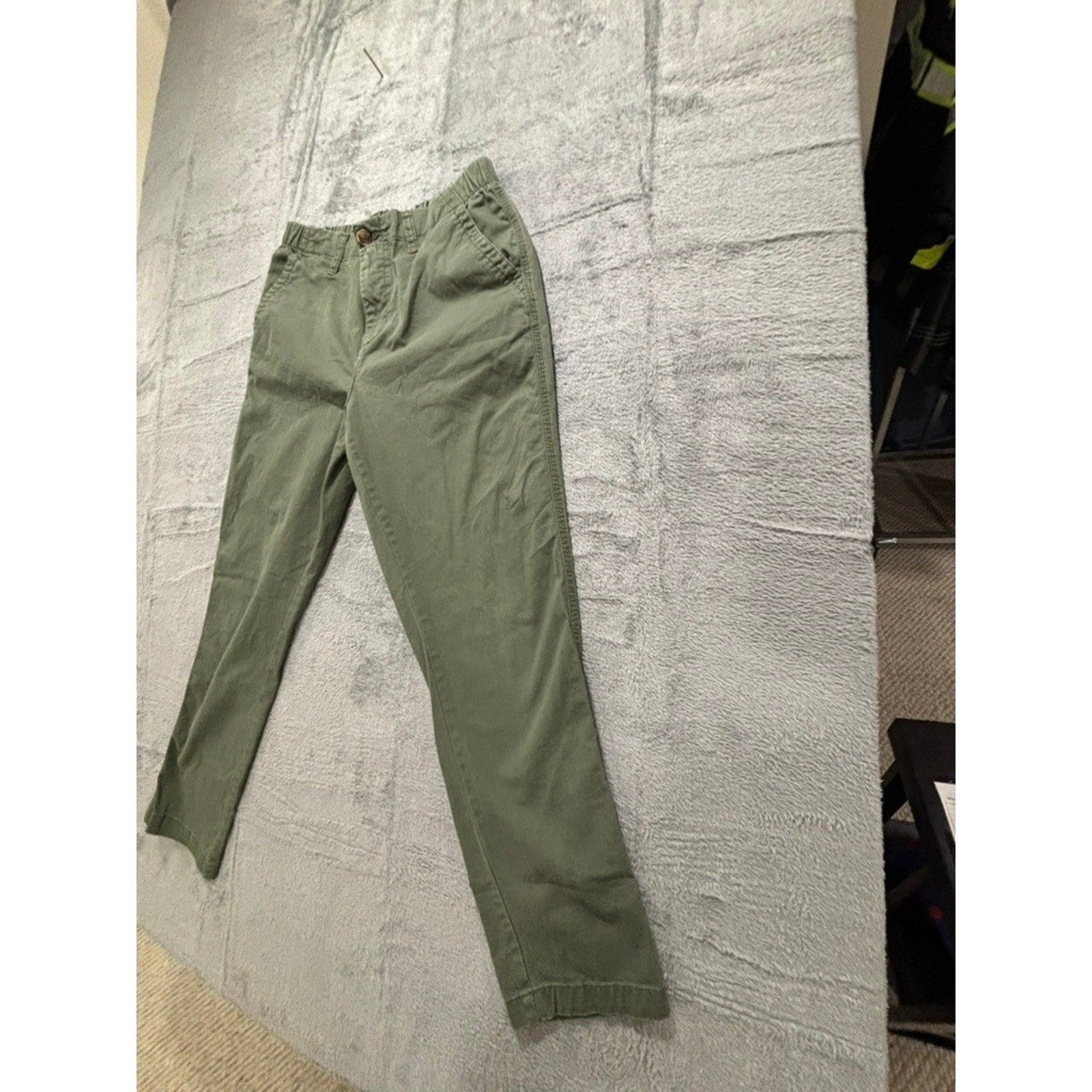 Old Navy M Green Chino Pants Womens Casual Preppy Boho