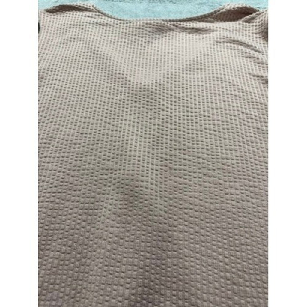 LuLaRoe Womens XL Dusty Rose Waffle Knit Sleeveless Half Zip V-Neck Top Casual