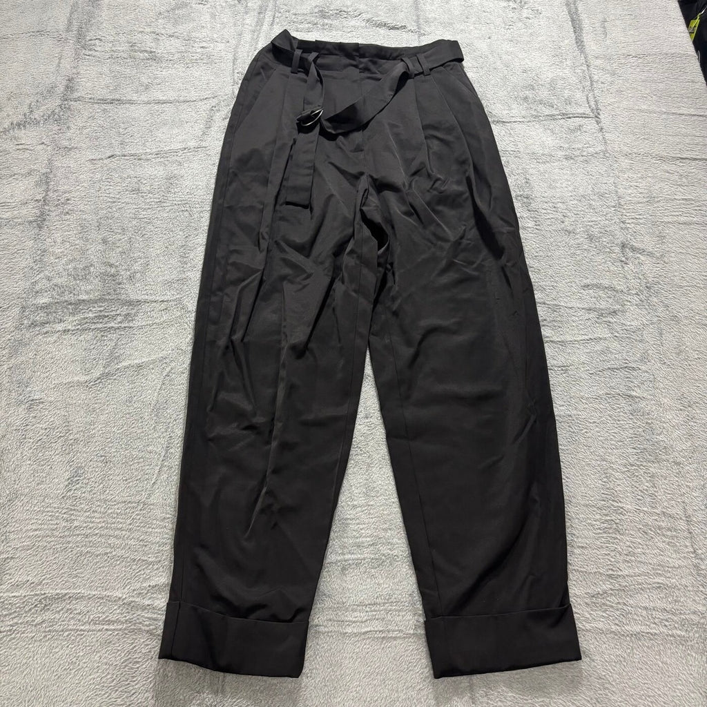 Elizabeth and James 2 Black Womens Pleated Tapered Pants Casual Preppy Trousers